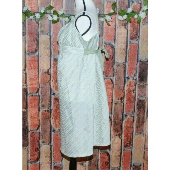 Motherhood Maternity Ladies Dress Size L Adjustable Straps Back Zipper Belted - Picture 4 of 9